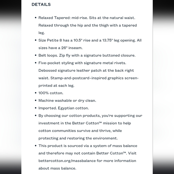 NWT Ralph Lauren Ladies Cream Relaxed Fit Tapered Mid Rise Jeans - Picture 4 of 11